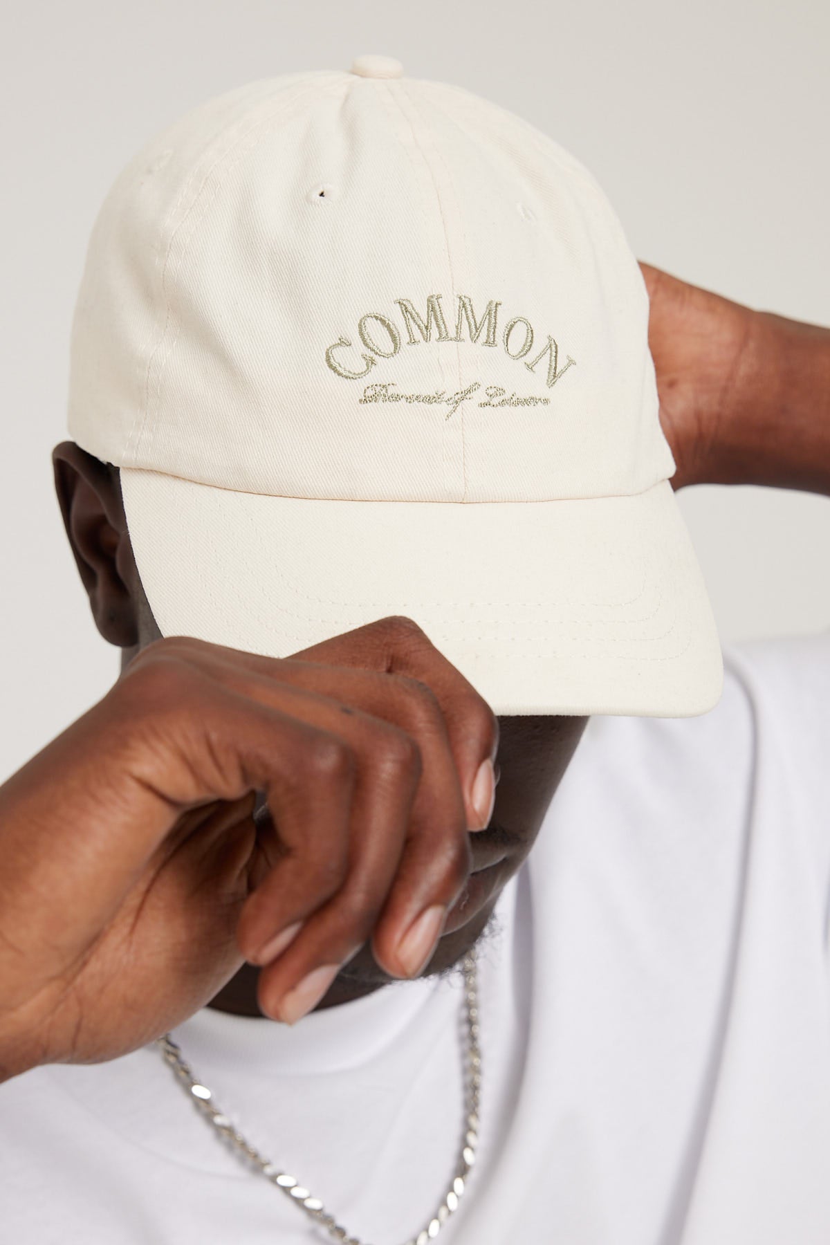 Common Need Bucket List Dad Cap Off White