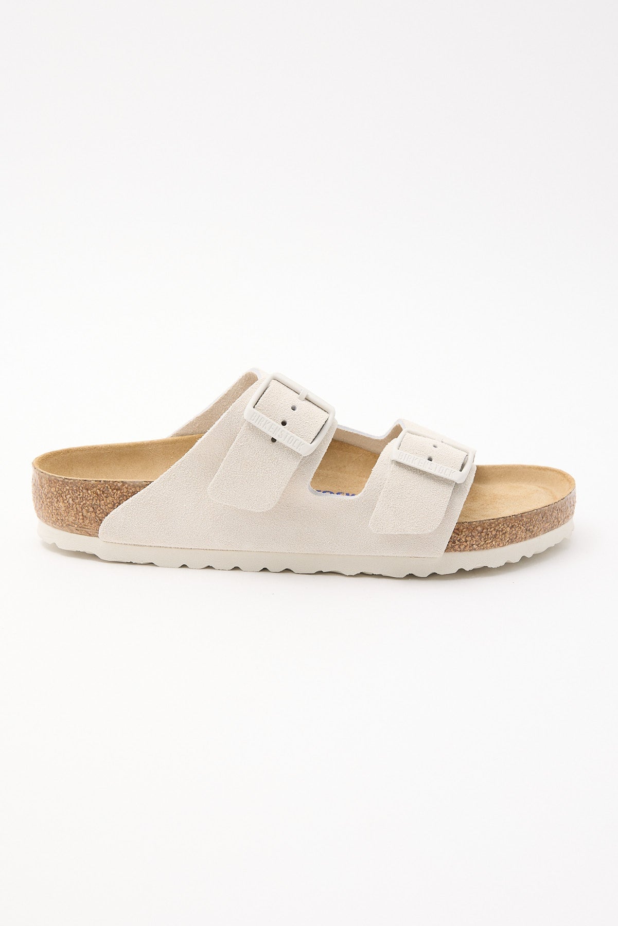 Birkenstock Arizona SFB Suede Regular Leather Regular Antique White