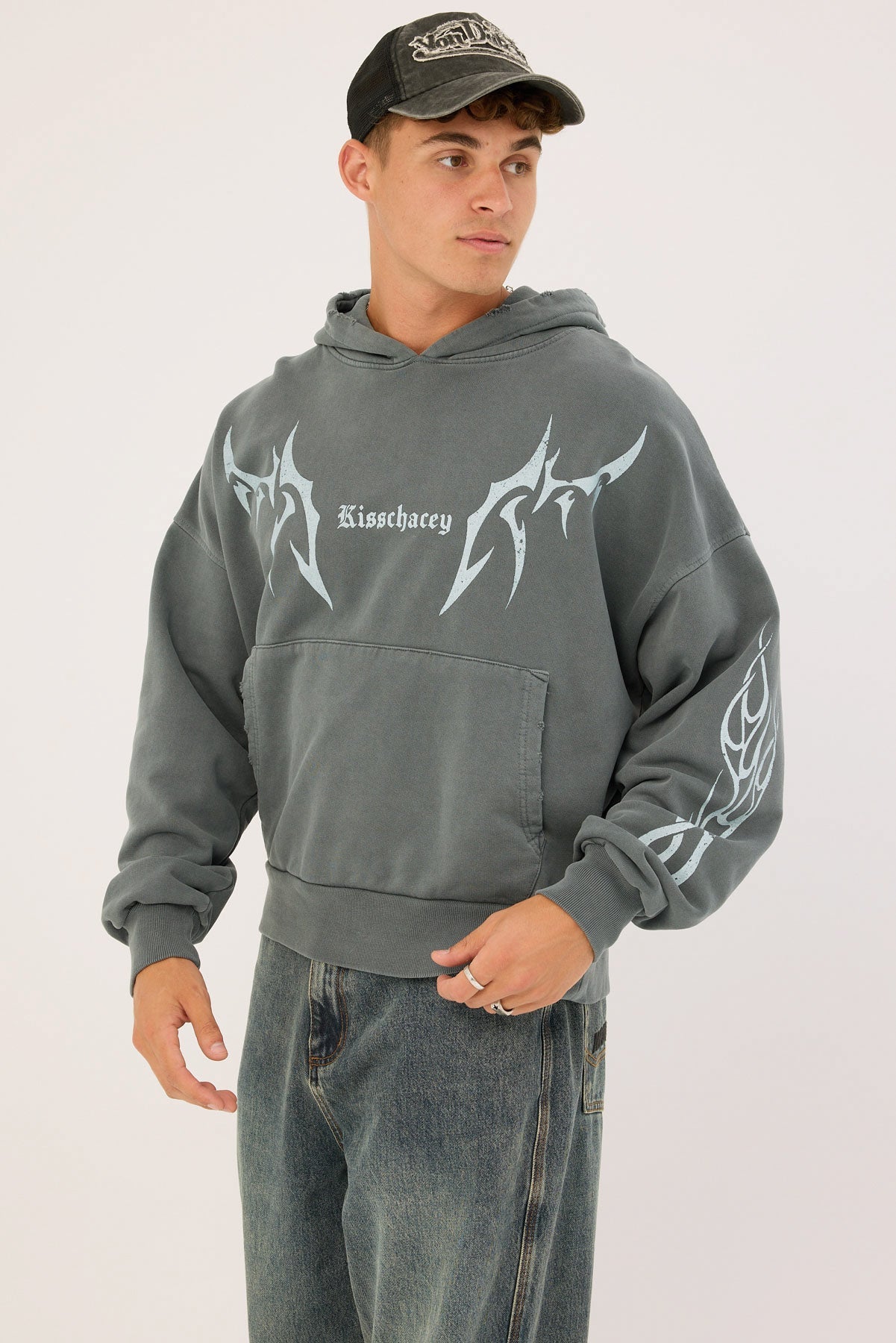 Kiss Chacey Solar Balloon Hoodie Mineral Carbon