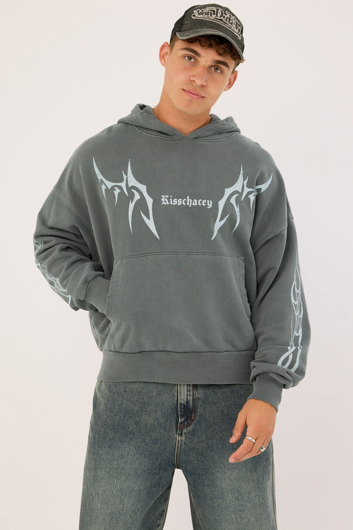 Kiss Chacey Solar Balloon Hoodie Mineral Carbon