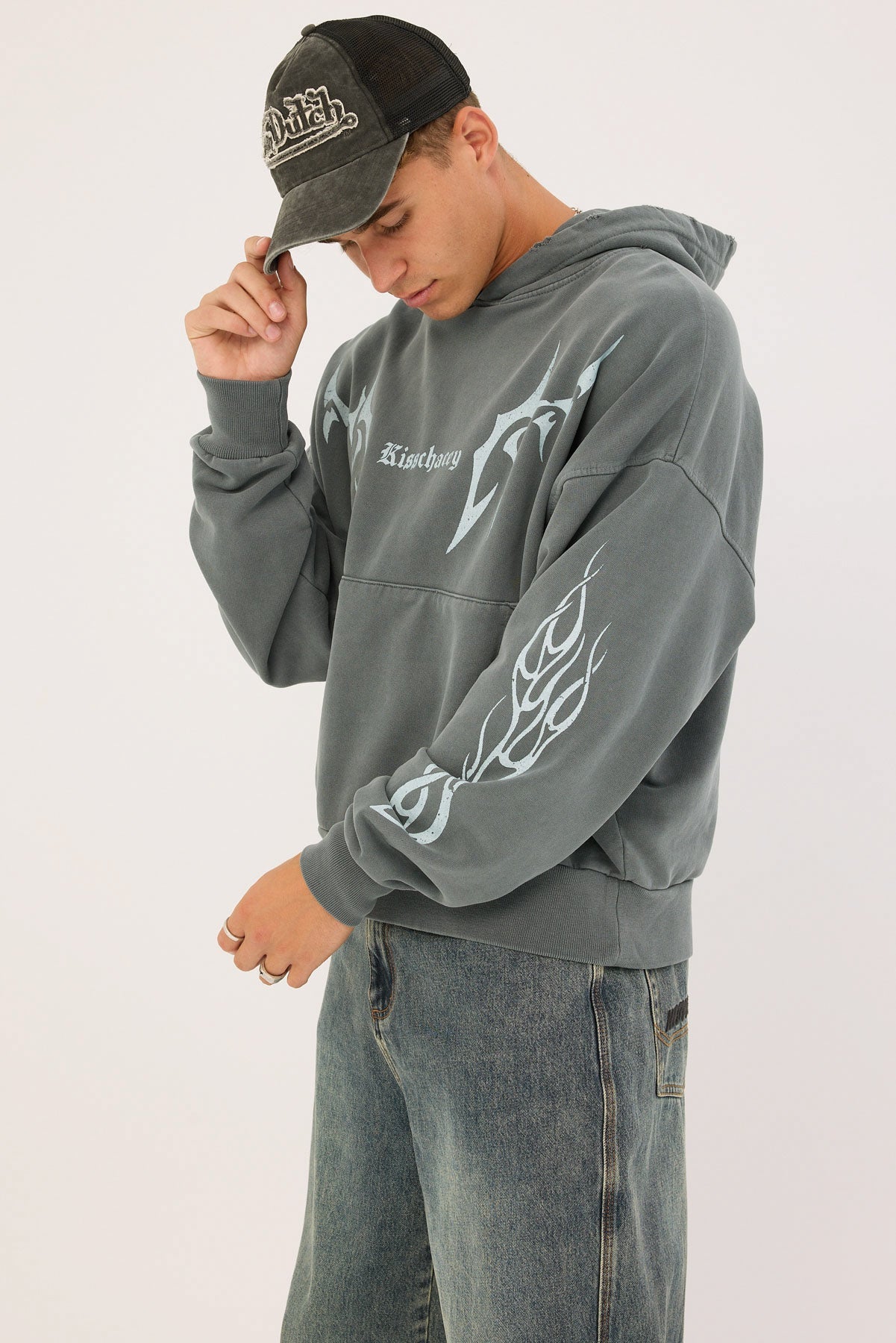 Kiss Chacey Solar Balloon Hoodie Mineral Carbon