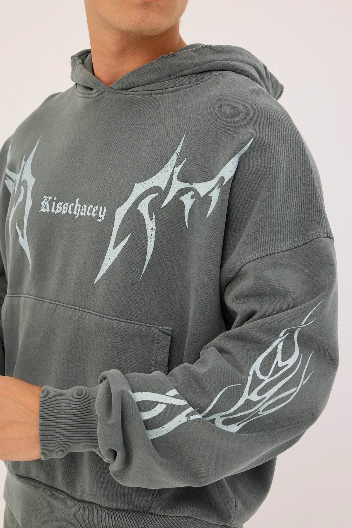 Kiss Chacey Solar Balloon Hoodie Mineral Carbon