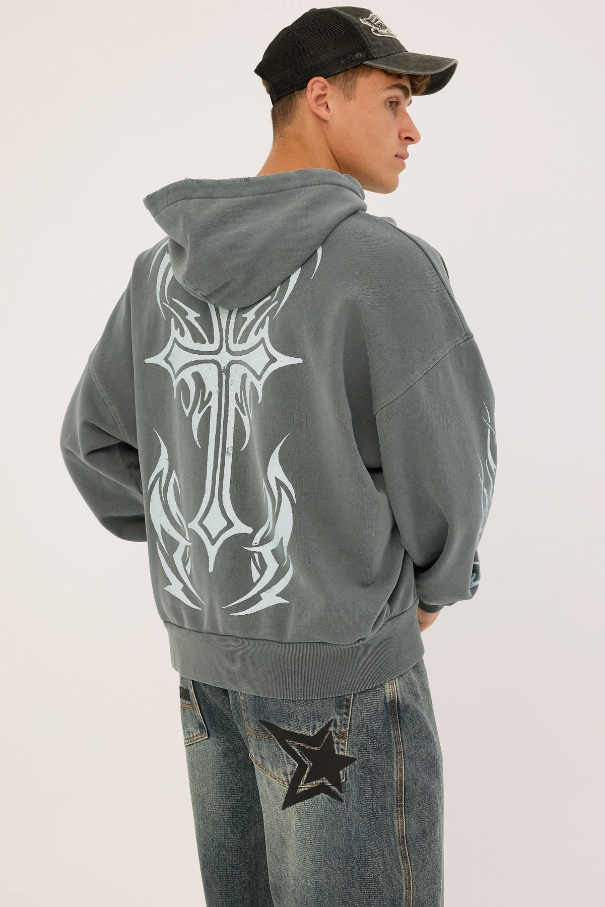 Kiss Chacey Solar Balloon Hoodie Mineral Carbon