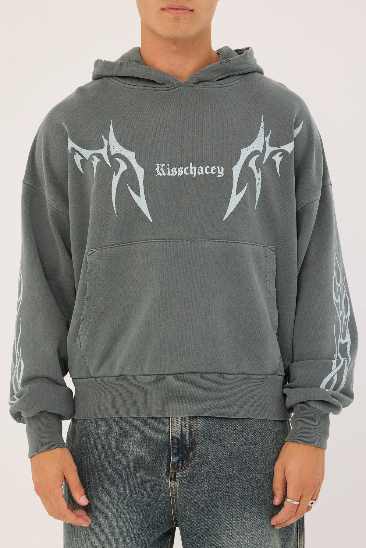 Kiss Chacey Solar Balloon Hoodie Mineral Carbon