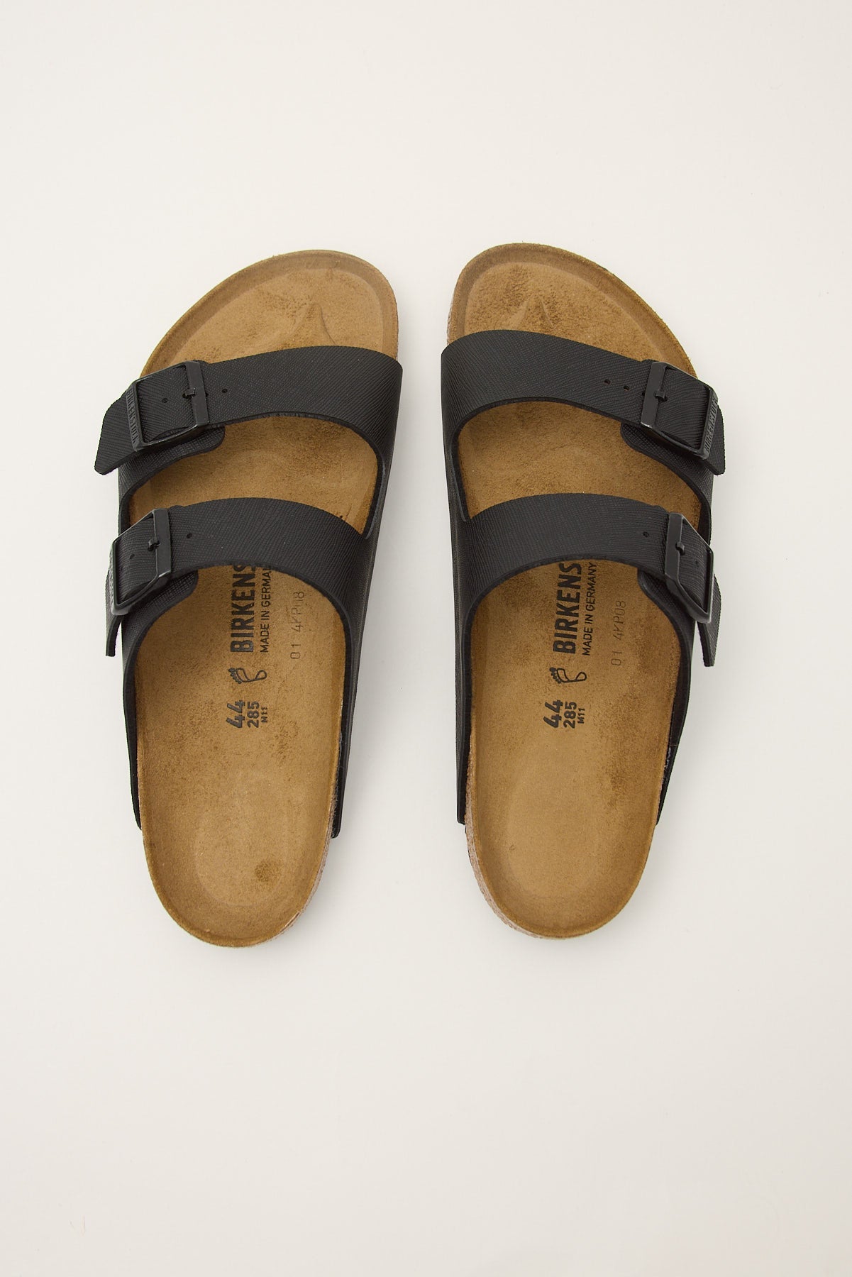 Birkenstock Arizona Saffiano Birko Flor Regular Black