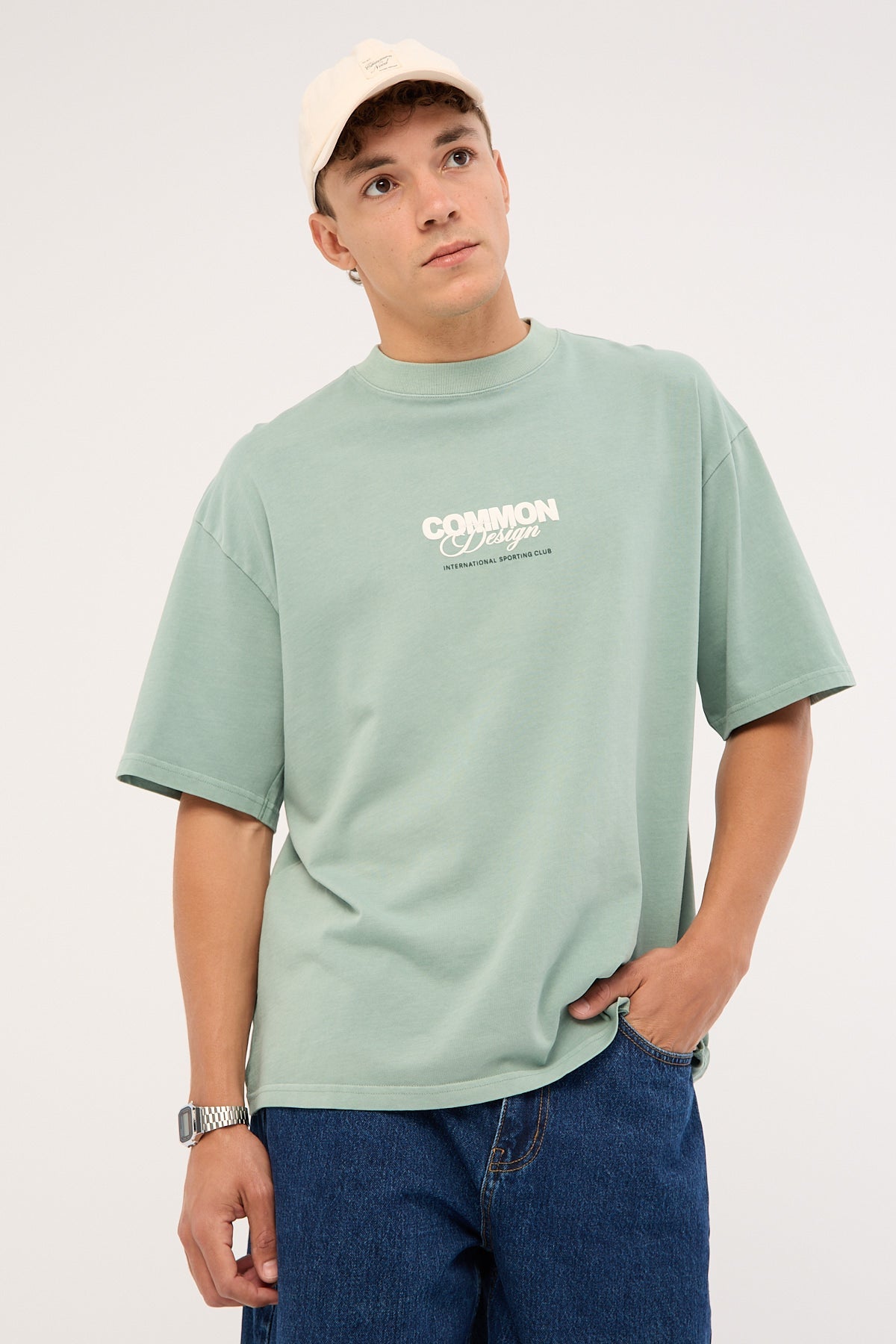 Common Need Compose Heavyweight Easy Tee Washed Jade