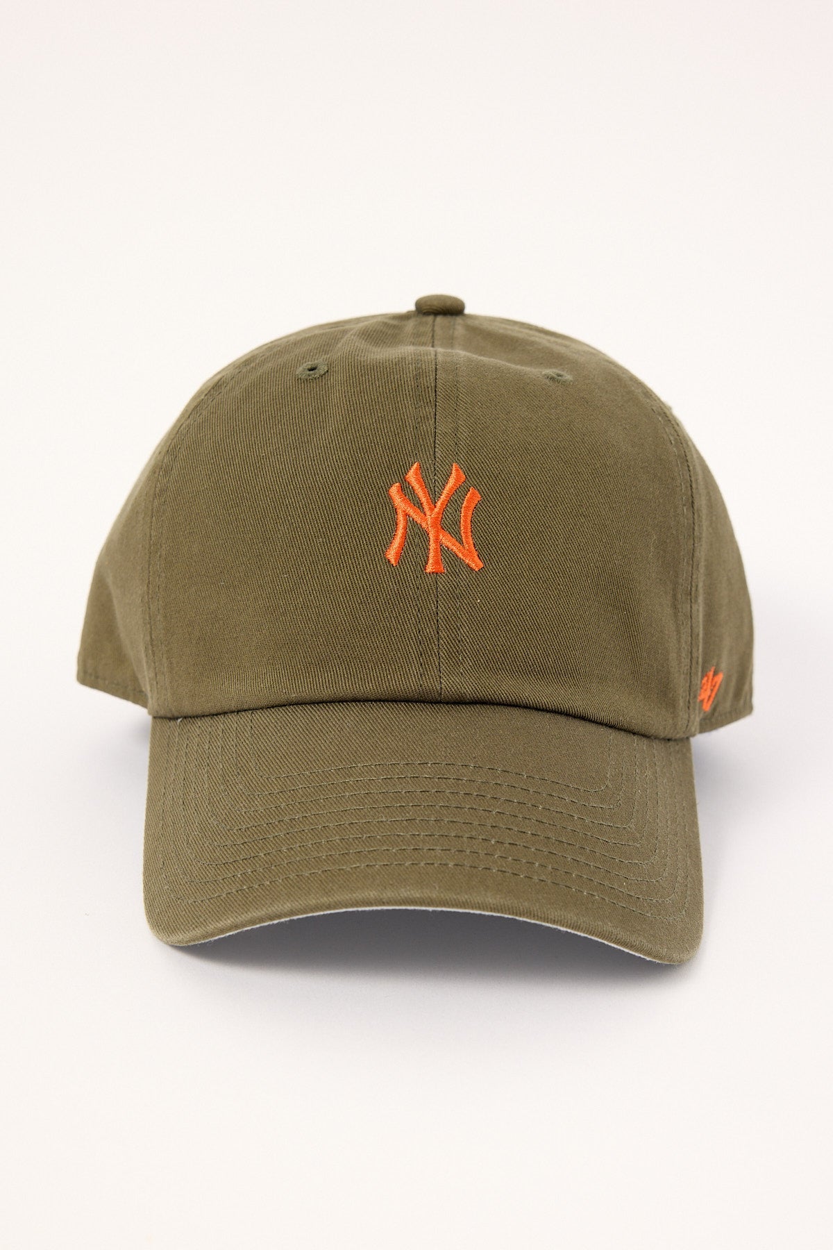 47 Brand New York Yankees Base Runner 47 Clean Up Cap Sandalwood/Orange