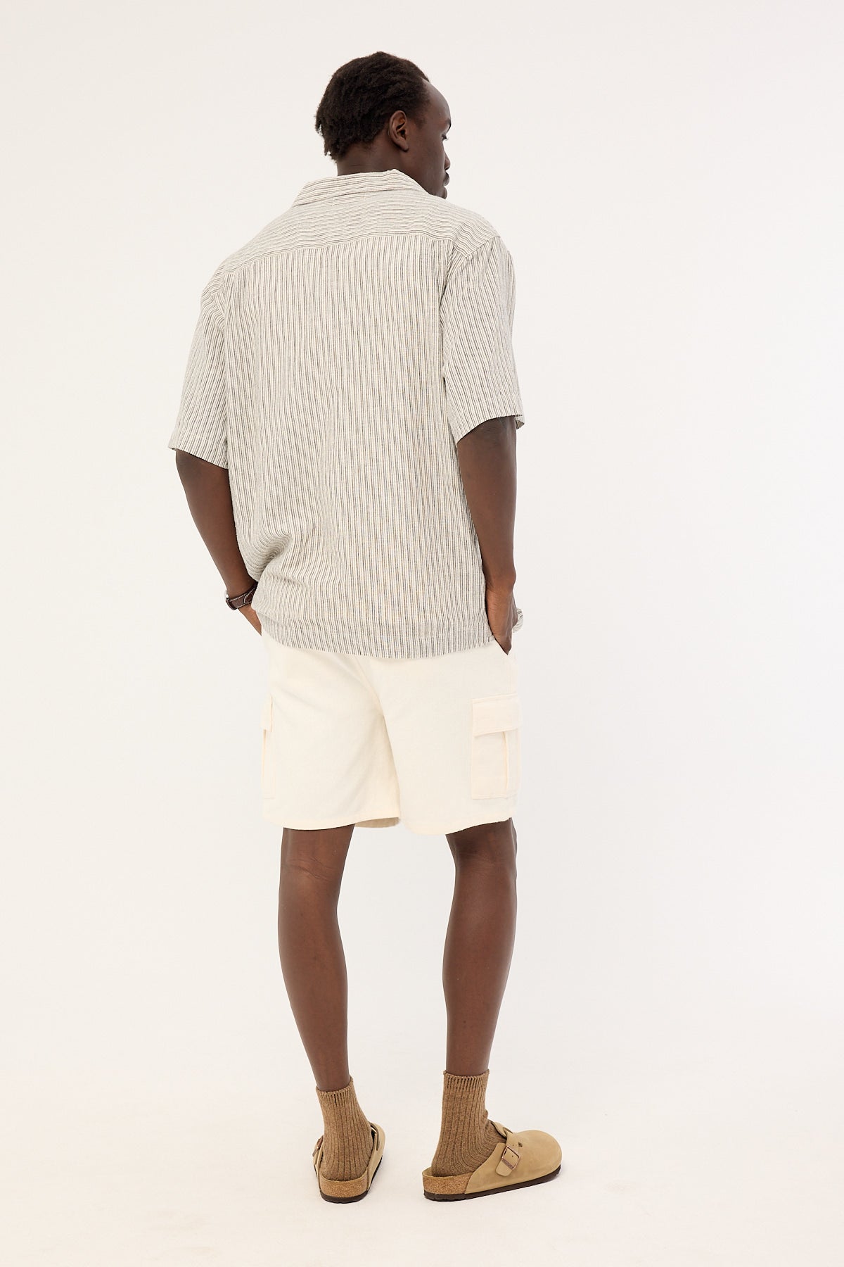 Common Need Jungle Relaxed Cargo Short White