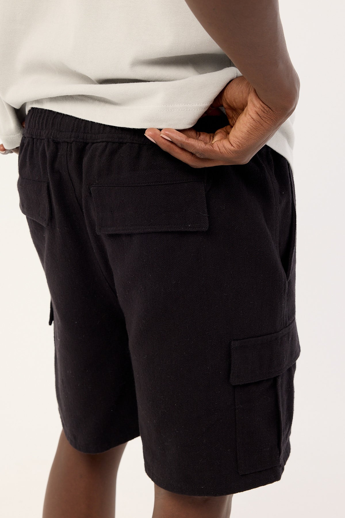 Common Need Jungle Relaxed Cargo Short Black