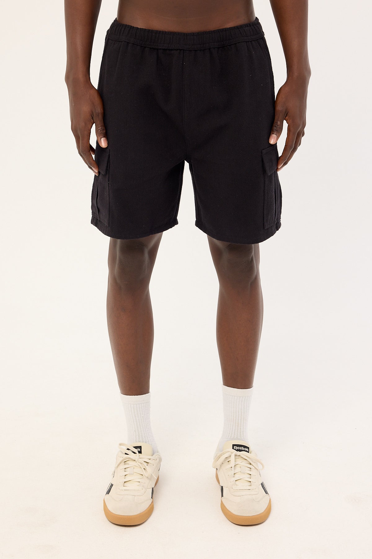 Common Need Jungle Relaxed Cargo Short Black
