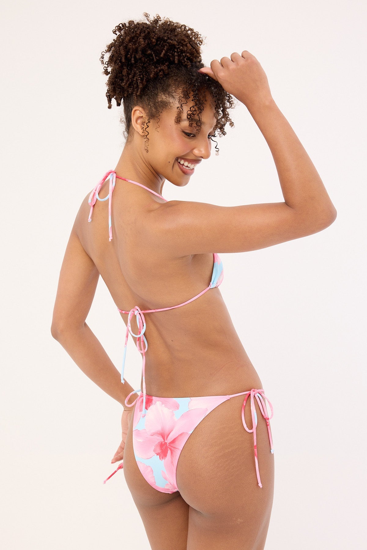 L&t Loula Bloom Bikini Top Blue Print