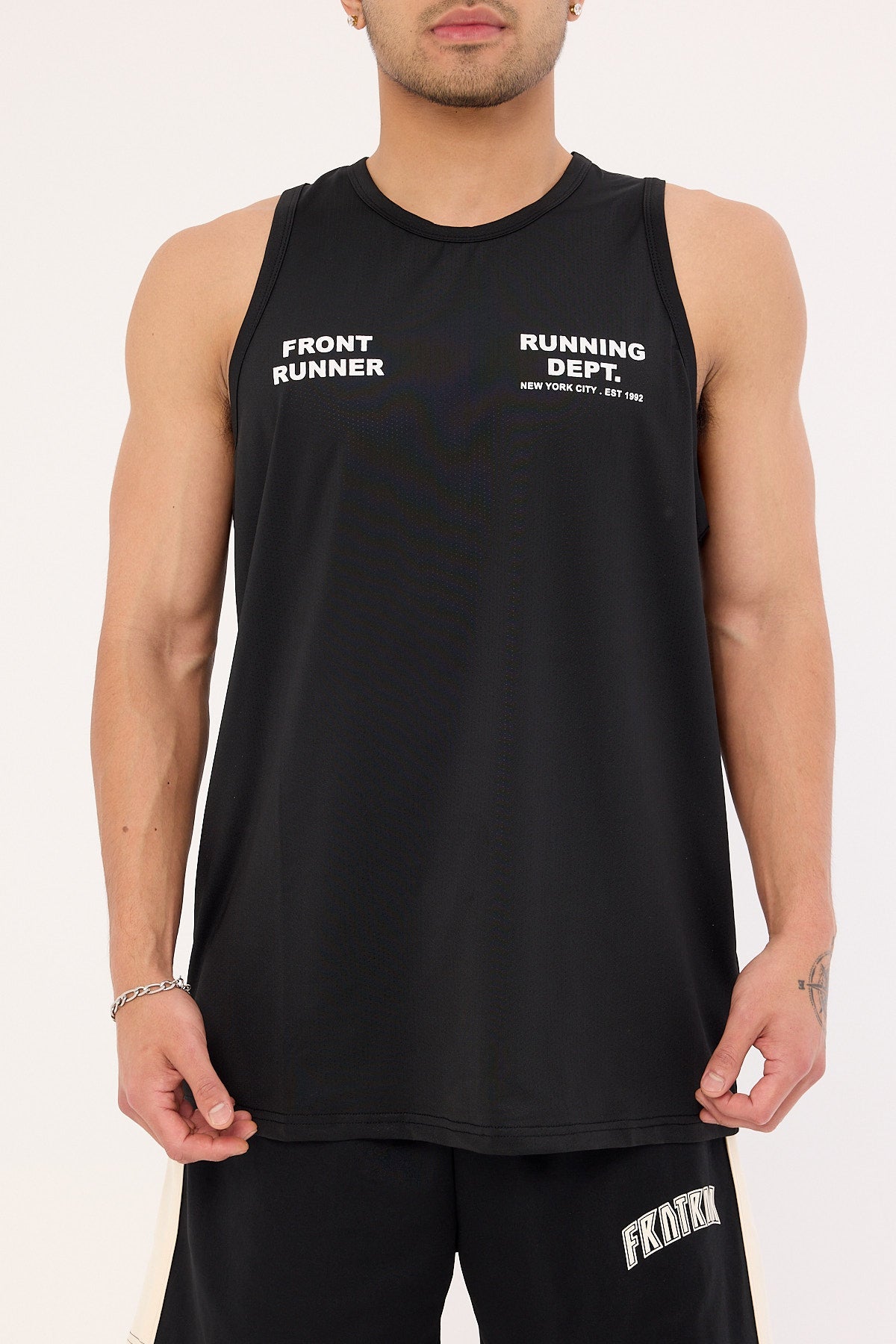 Front Runner Running Dept Training Singlet Black