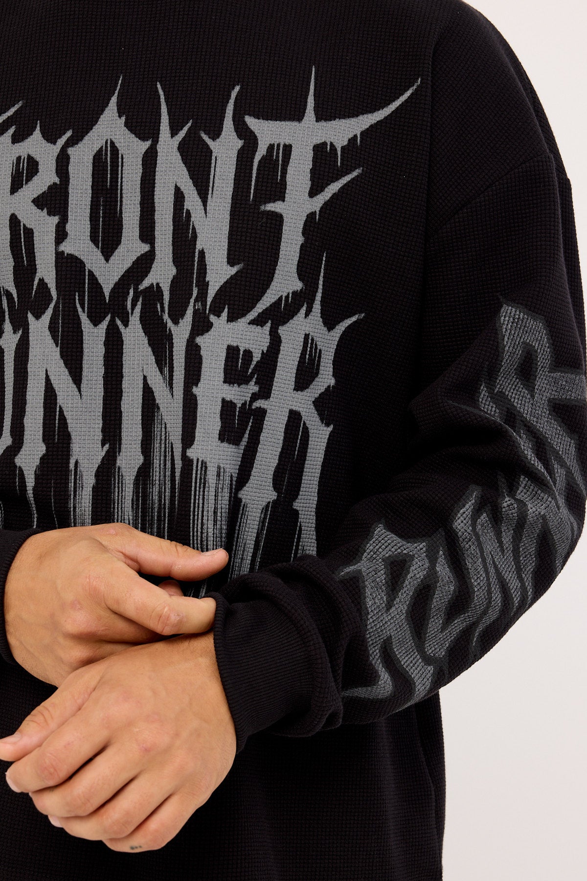 Front Runner Waffle Knit Black