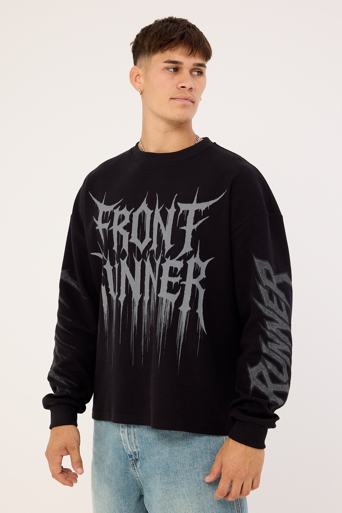 Front Runner Waffle Knit Black