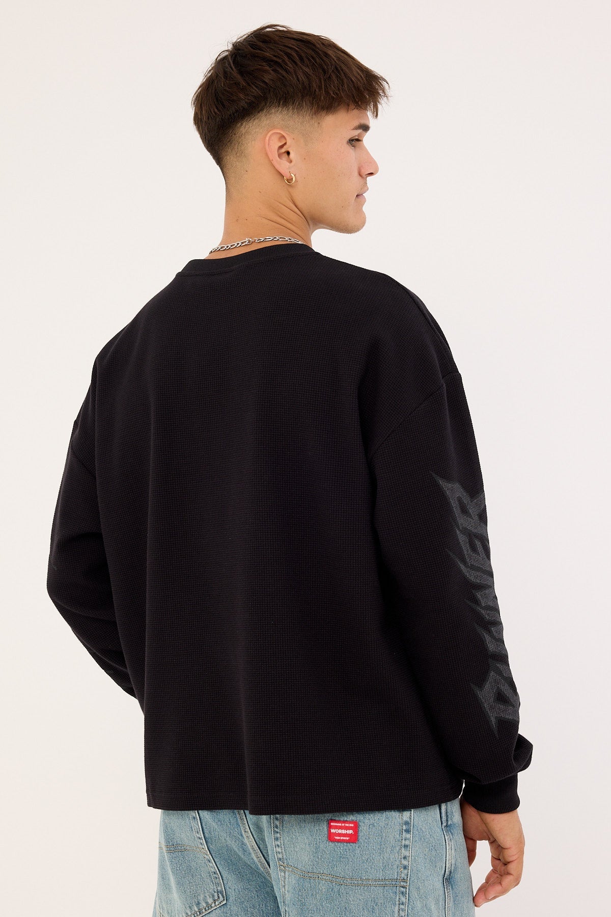 Front Runner Waffle Knit Black