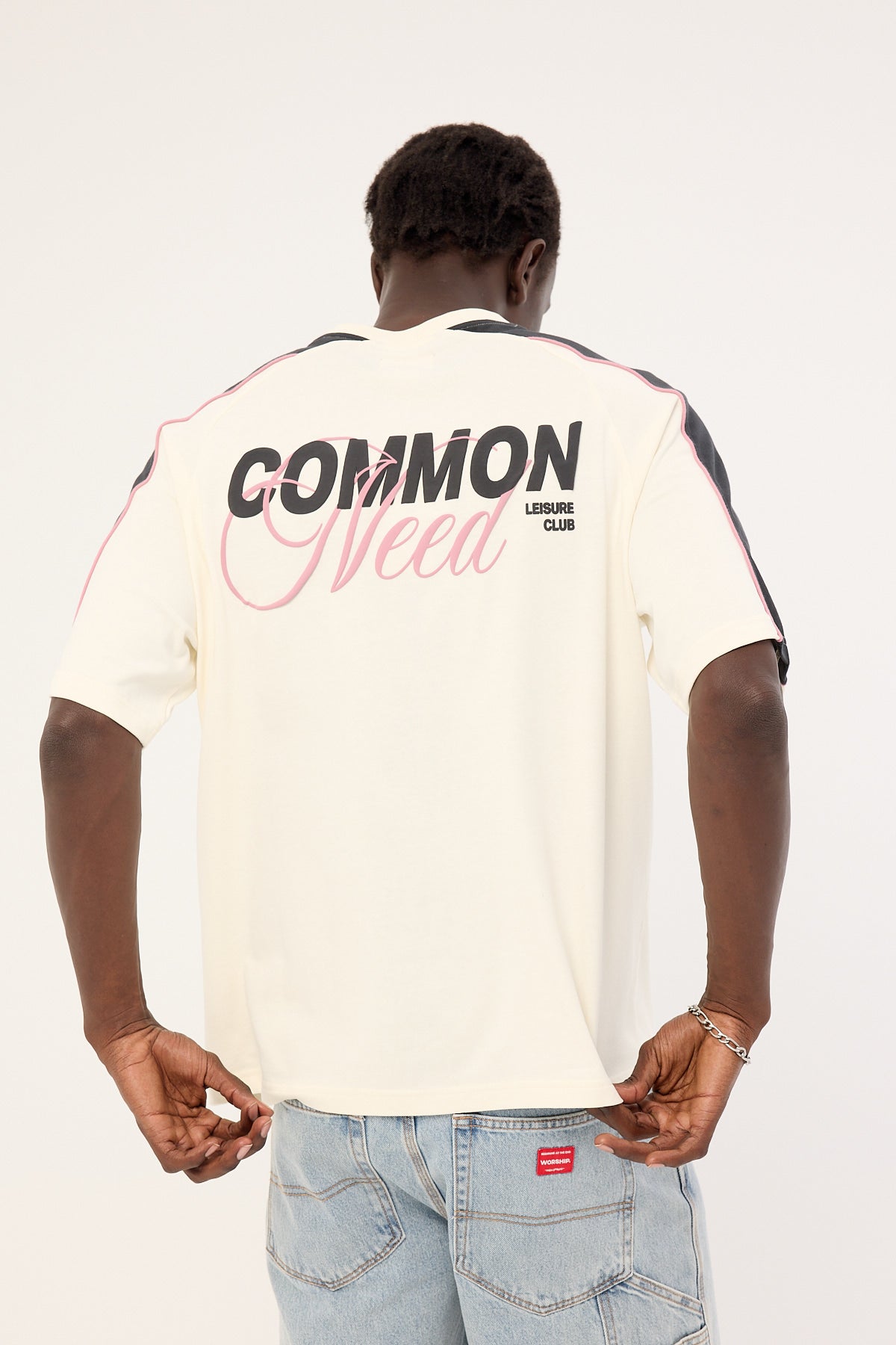 Common Need Knox Raglan Heavyweight Easy Tee Off White/Onyx