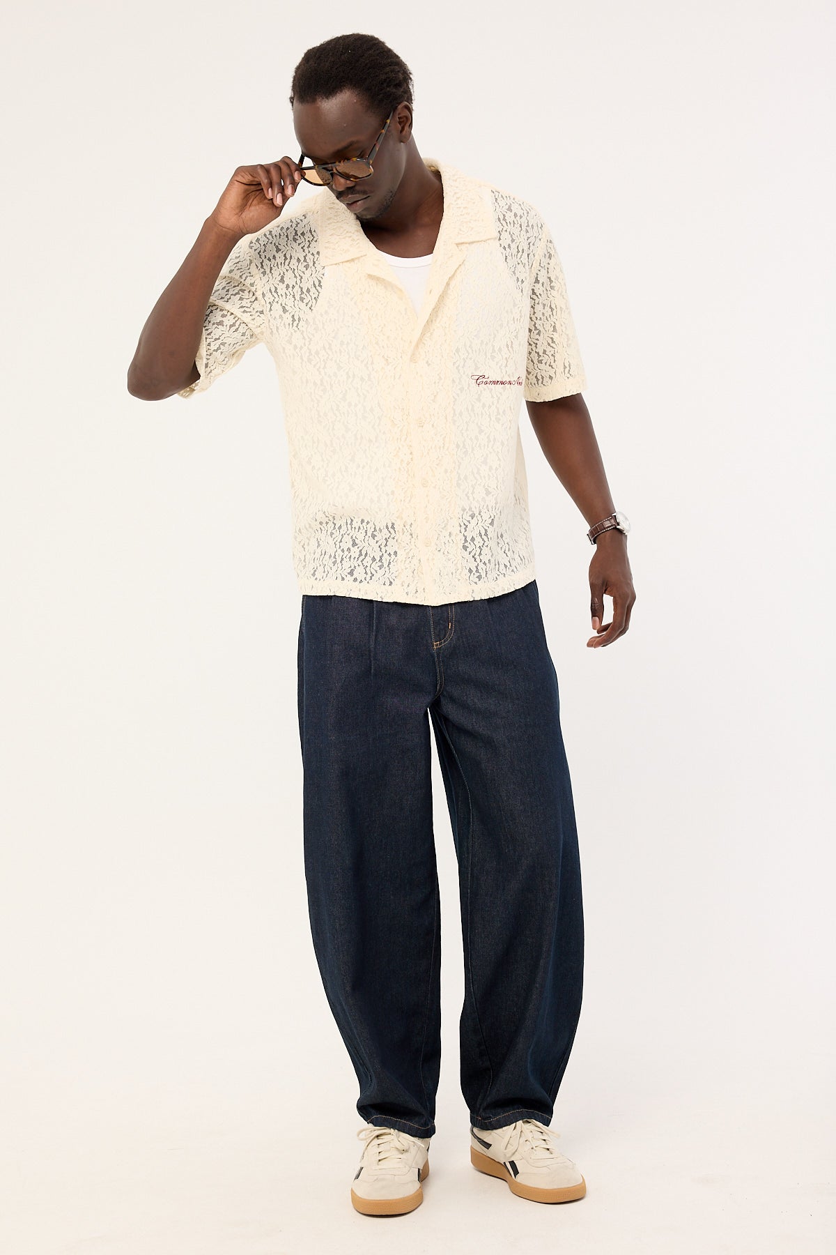Common Need Ollie Lace Resort Shirt White