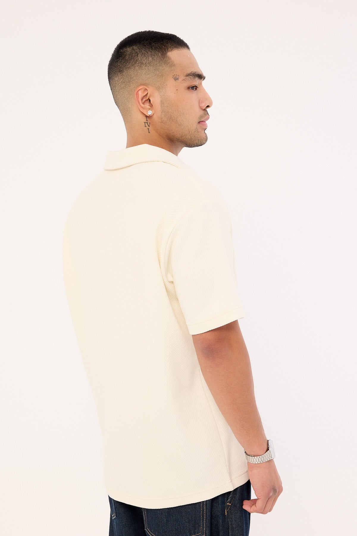 Common Need Alfie Boxy Polo White