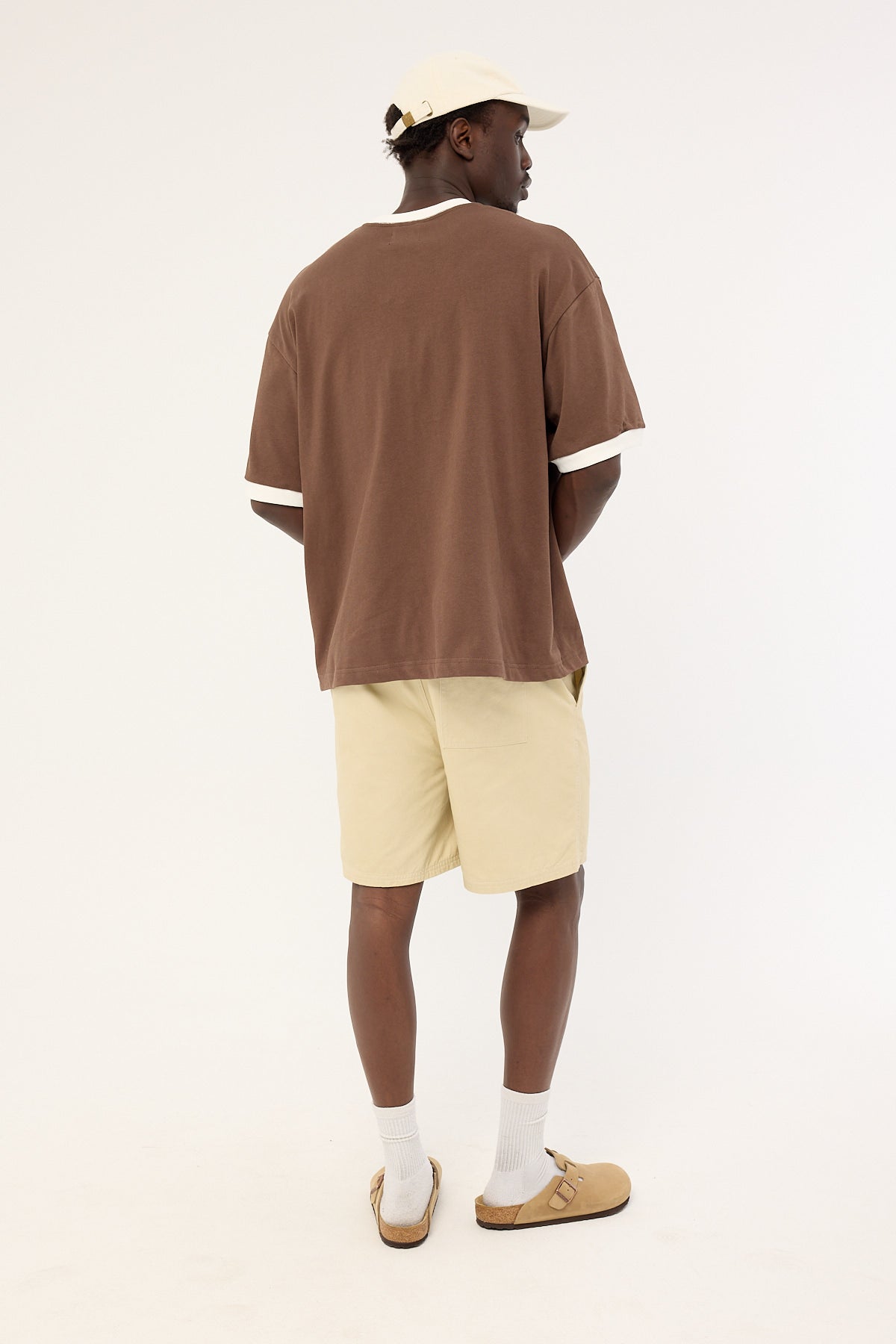 Common Need Habitat Elastic Waist Short Washed Off White