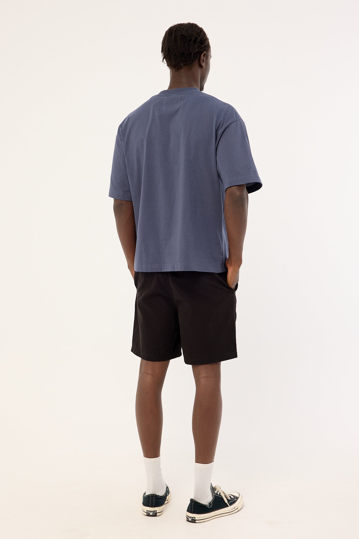 Common Need Enroll Elastic Waist Short Black