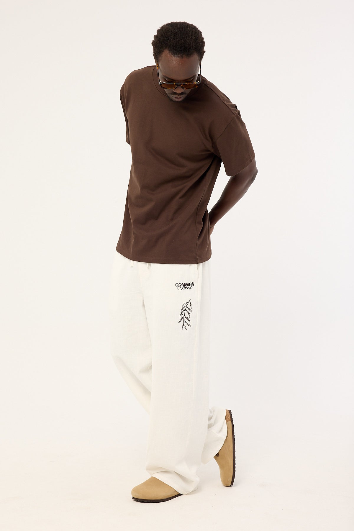 Common Need Alfresco Baggy Linen Pant Off White