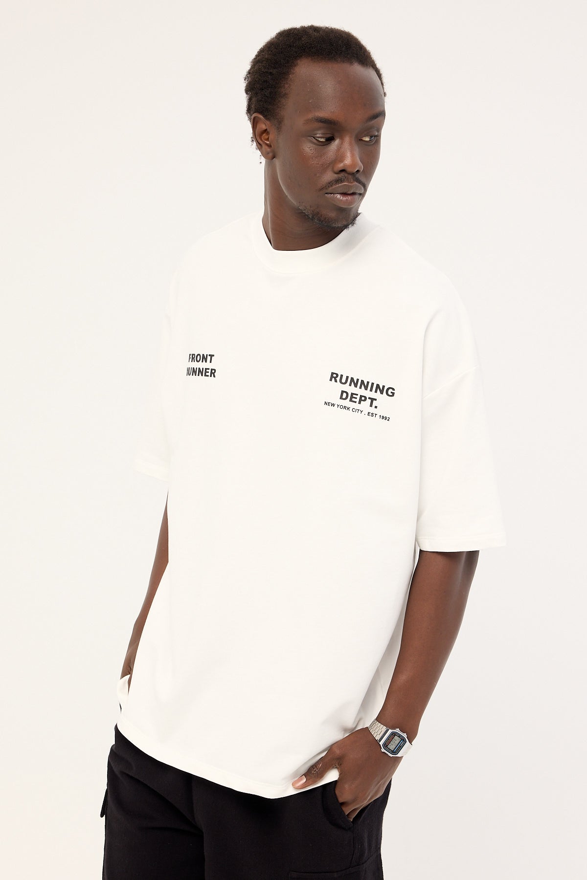Front Runner Running Dept Tee White