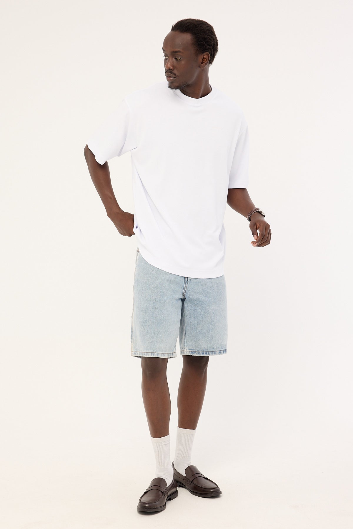 Common Need Focus Heavyweight Boxy Tech Tee White