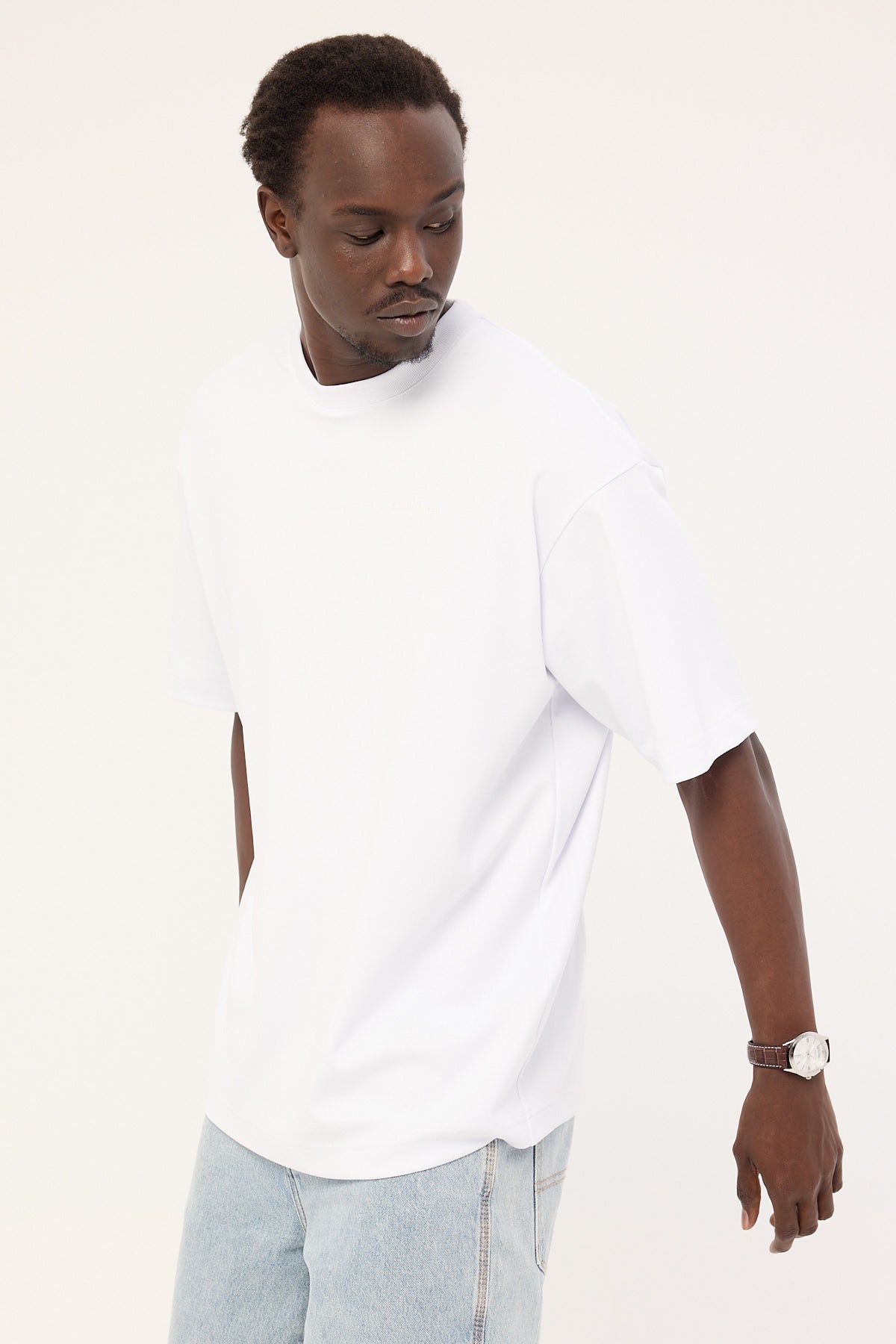 Common Need Focus Heavyweight Boxy Tech Tee White