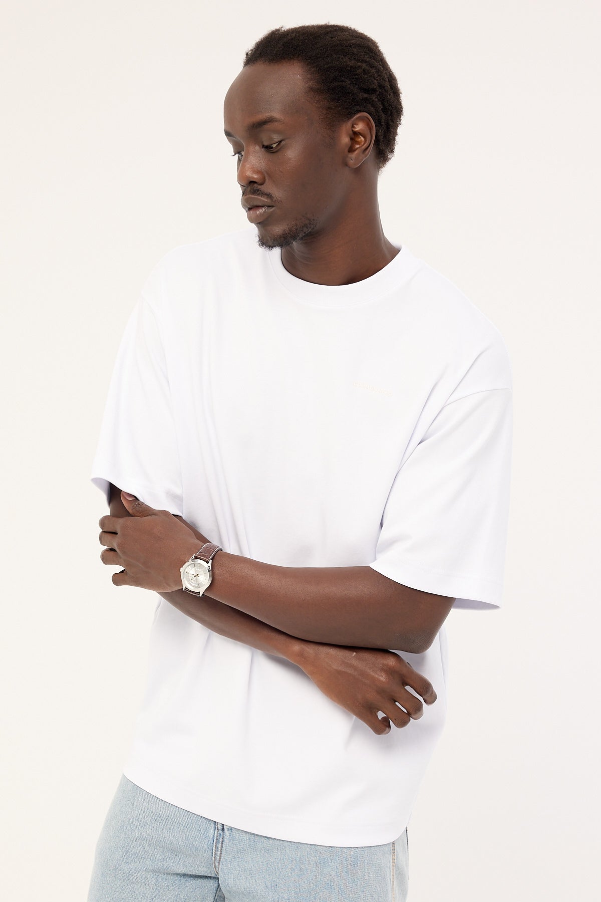 Common Need Focus Heavyweight Boxy Tech Tee White