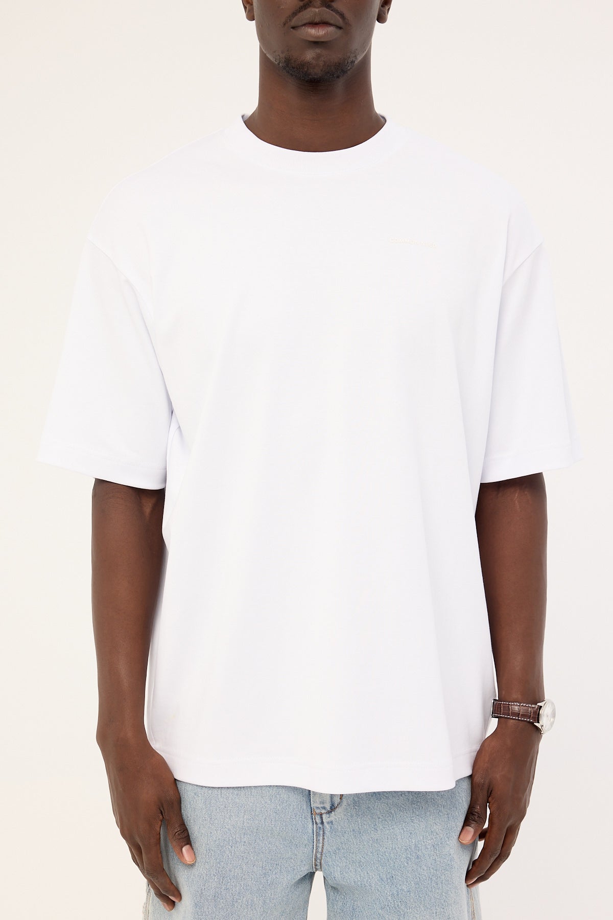 Common Need Focus Heavyweight Boxy Tech Tee White