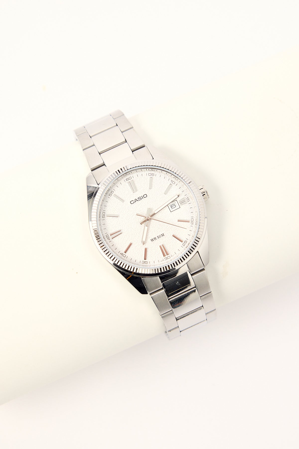 Casio MTP1302DA-7A Analogue Watch Silver/White
