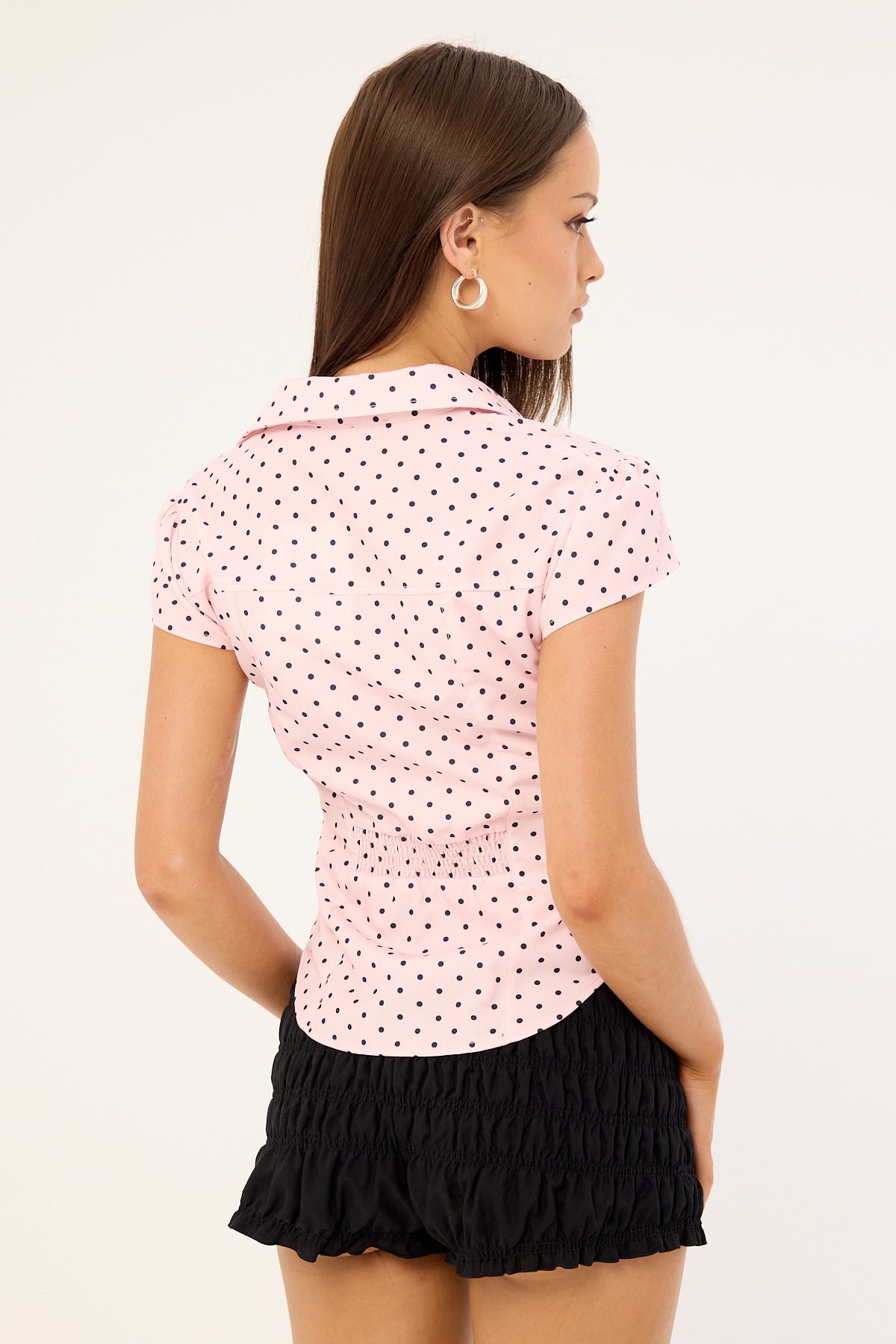 Lioness Mon Cheri Blouse Pink Polka