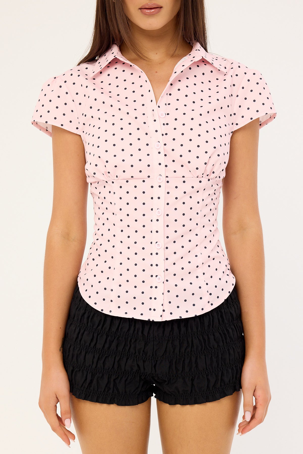 Lioness Mon Cheri Blouse Pink Polka