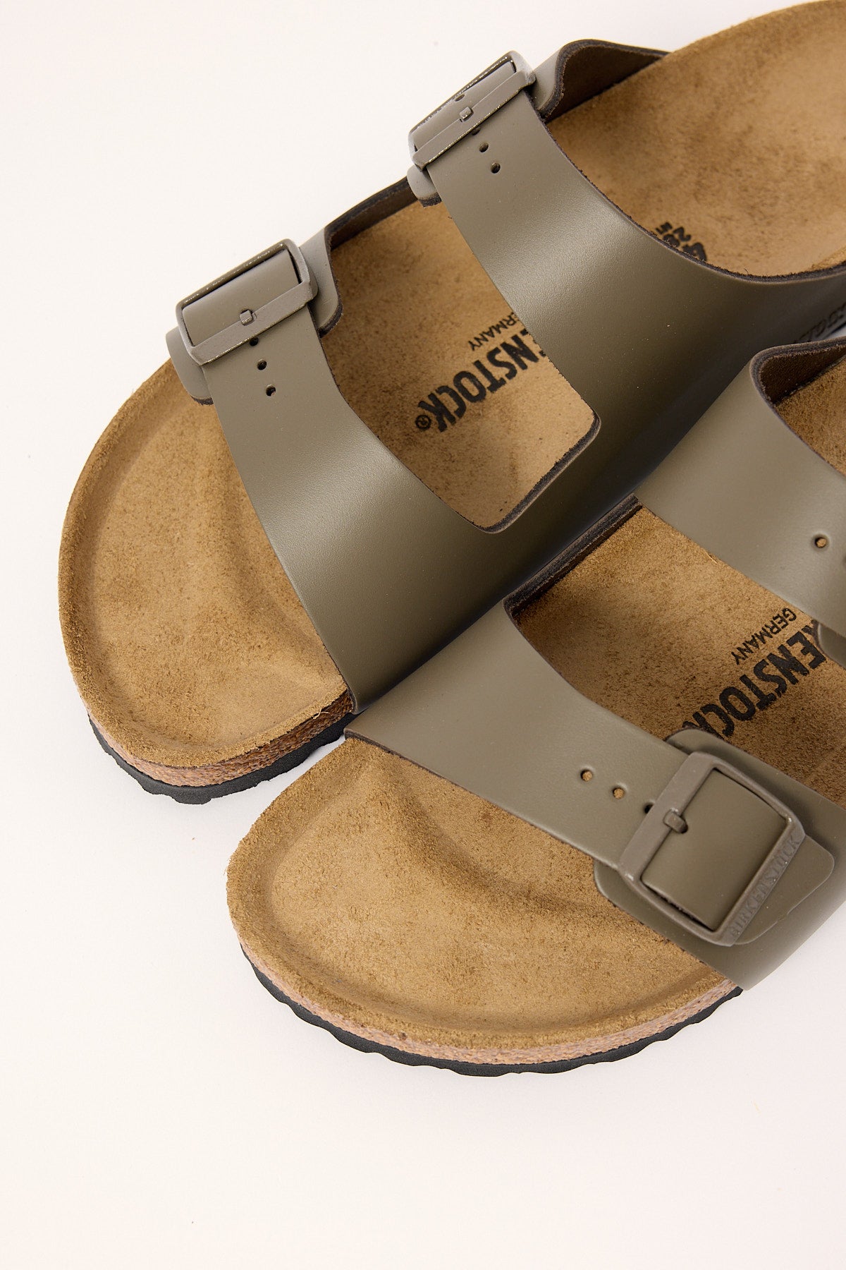 Birkenstock Arizona Smooth Leather Narrow Concrete Grey