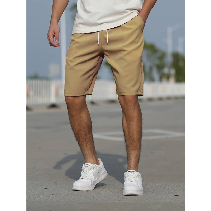 Men's drawstring shorts with pockets