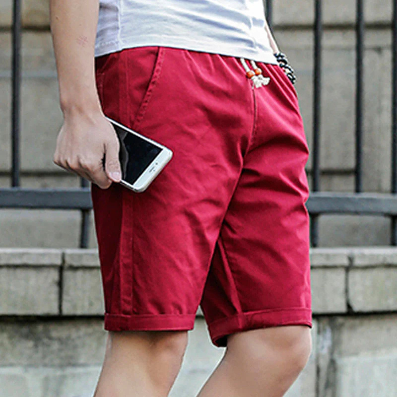Men's drawstring shorts with pockets