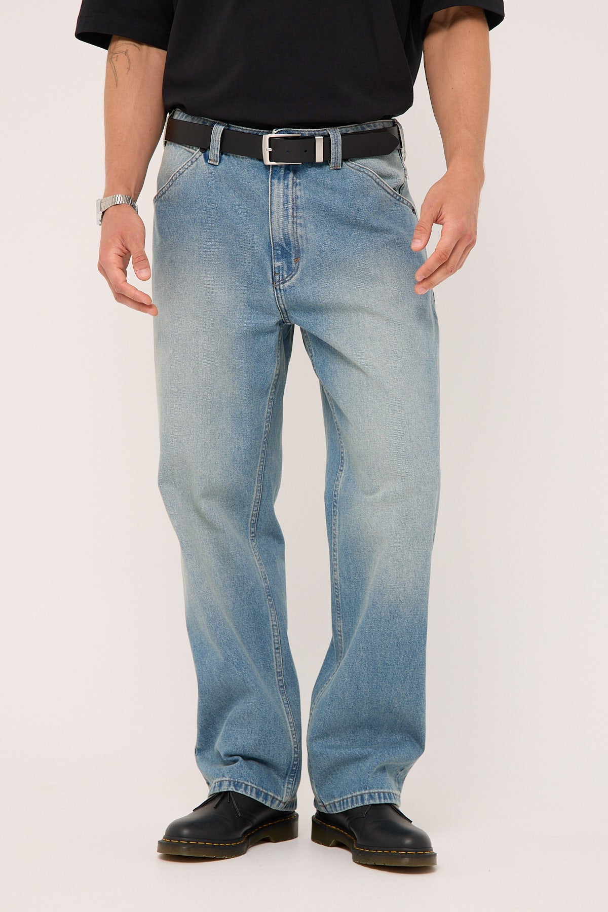 Abrand A5 Nicky Baggy Jean Tint Mid Blue