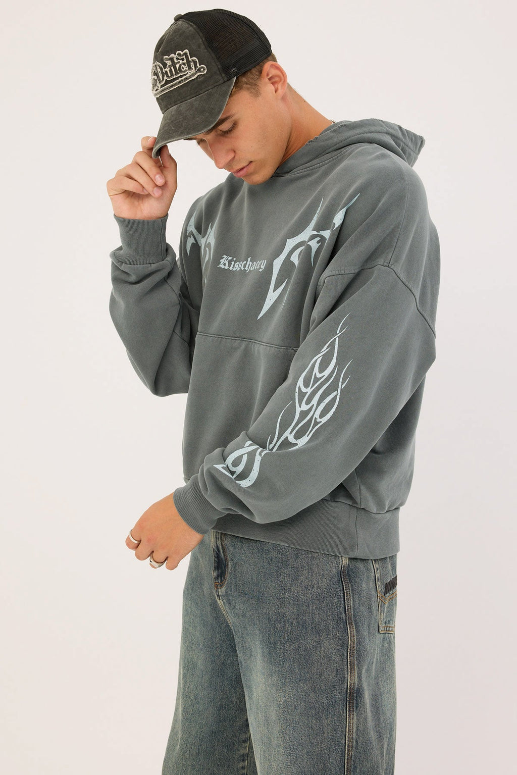 Kiss Chacey Solar Balloon Hoodie Mineral Carbon