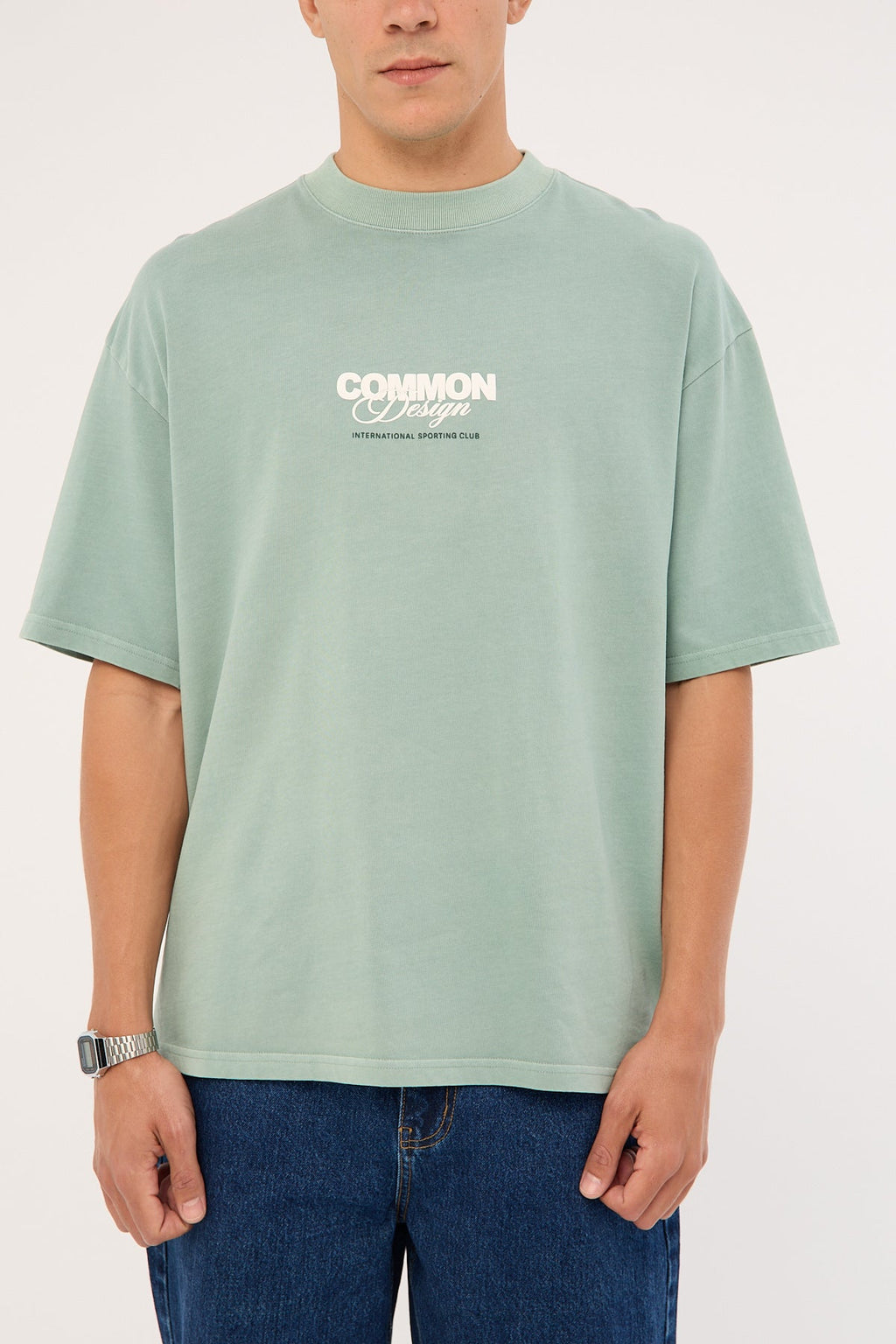Common Need Compose Heavyweight Easy Tee Washed Jade