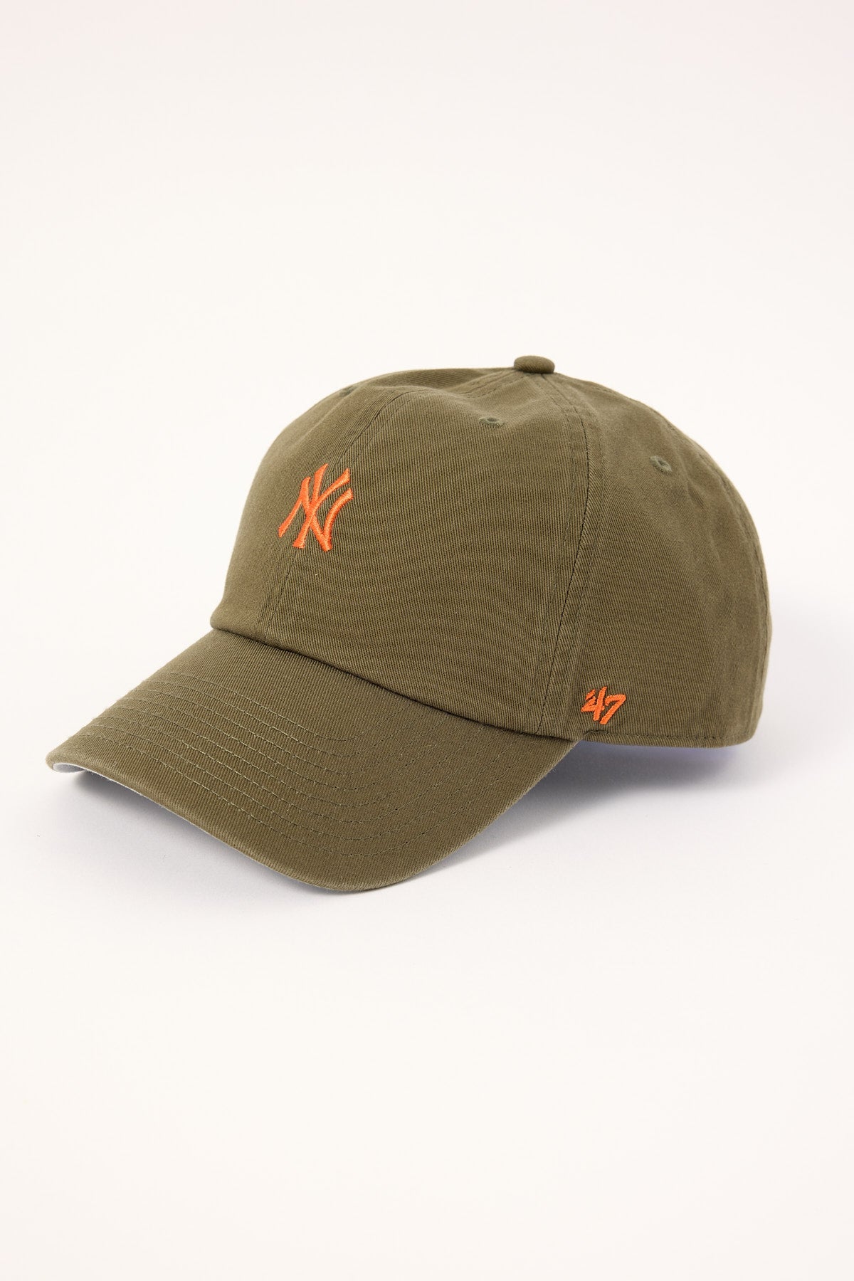 47 Brand New York Yankees Base Runner 47 Clean Up Cap Sandalwood/Orange