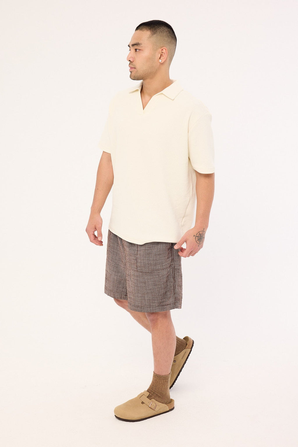 Common Need Truman Baggy Short Brown Check