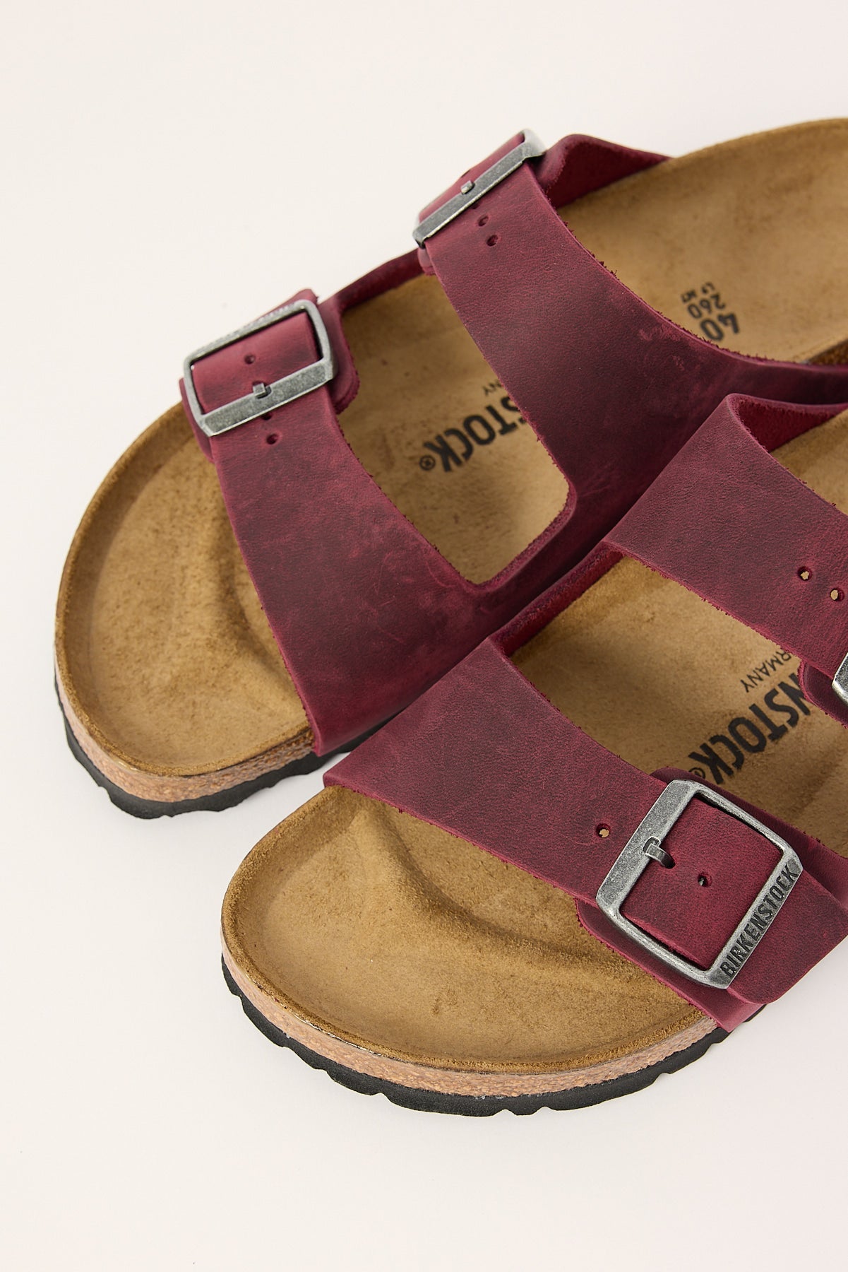 Birkenstock Arizona Oiled Leather Narrow Zinfandel