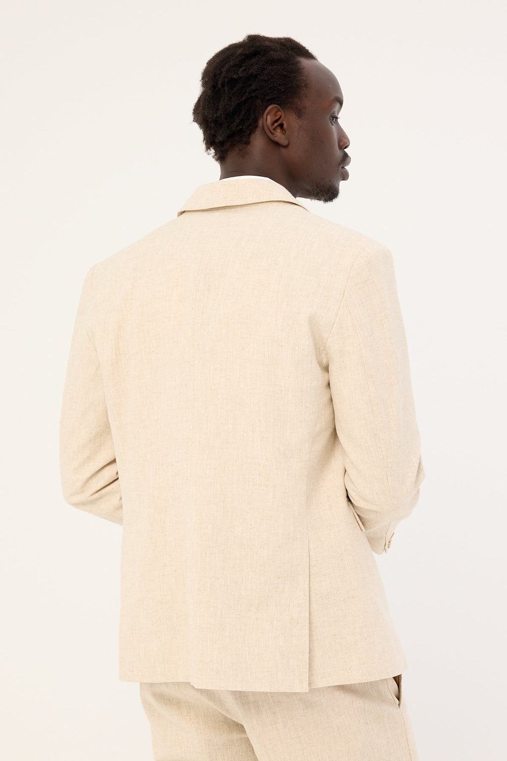 Common Need Oliver Classic Linen Blazer Natural