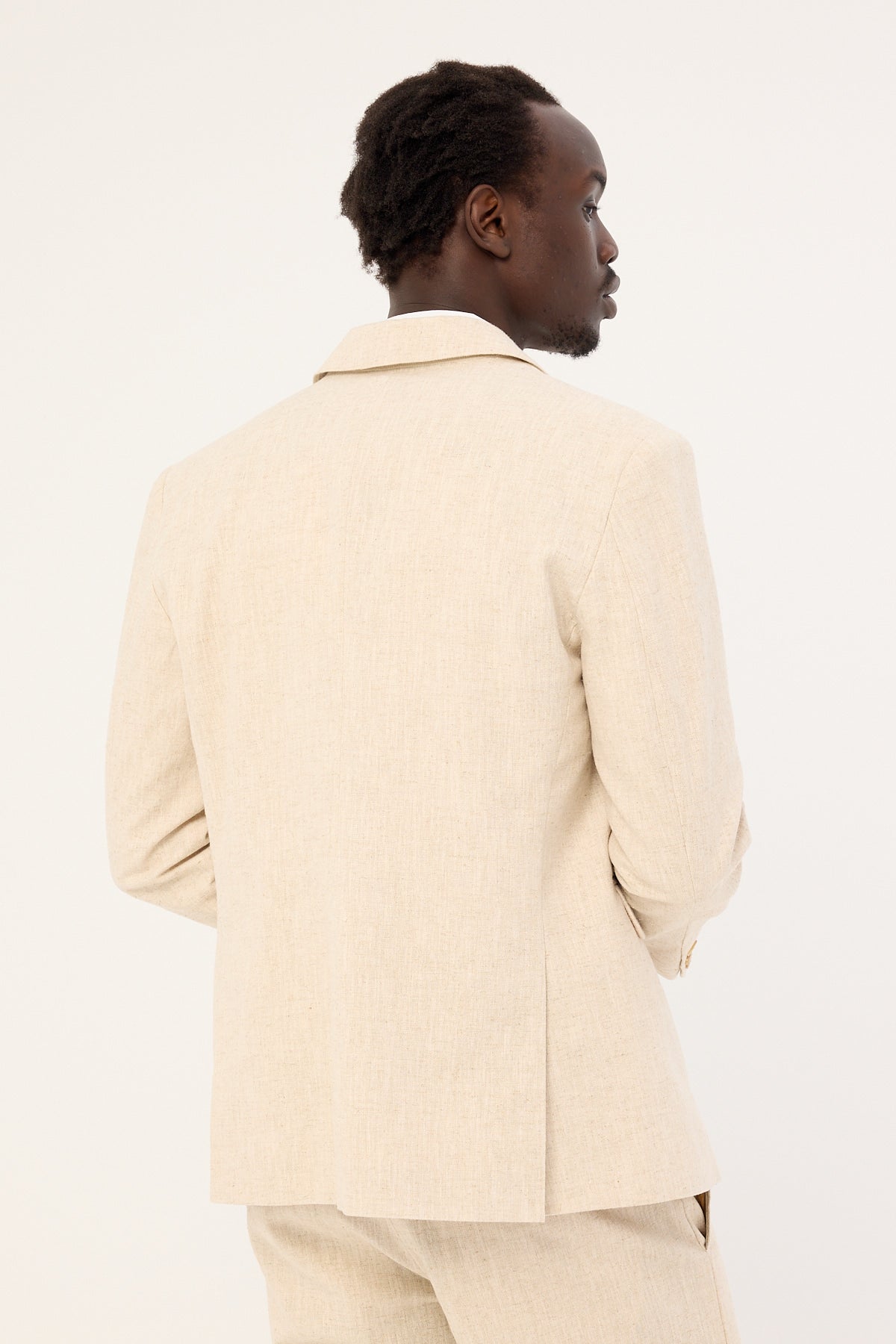 Common Need Oliver Classic Linen Blazer Natural