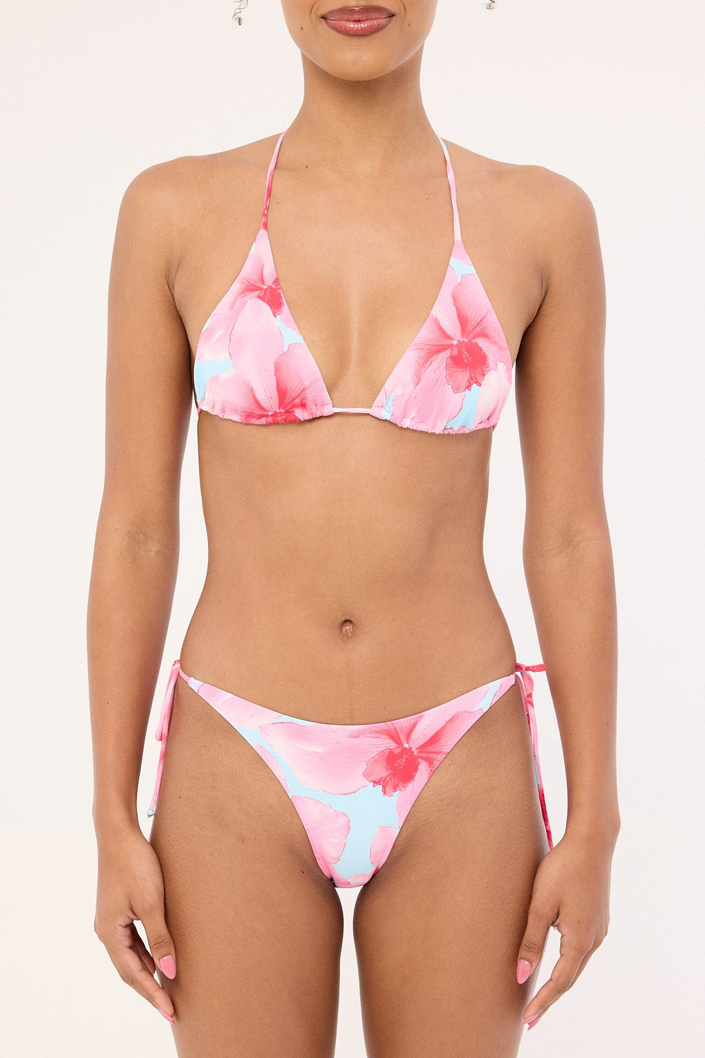 L&t Loula Bloom Bikini Top Blue Print