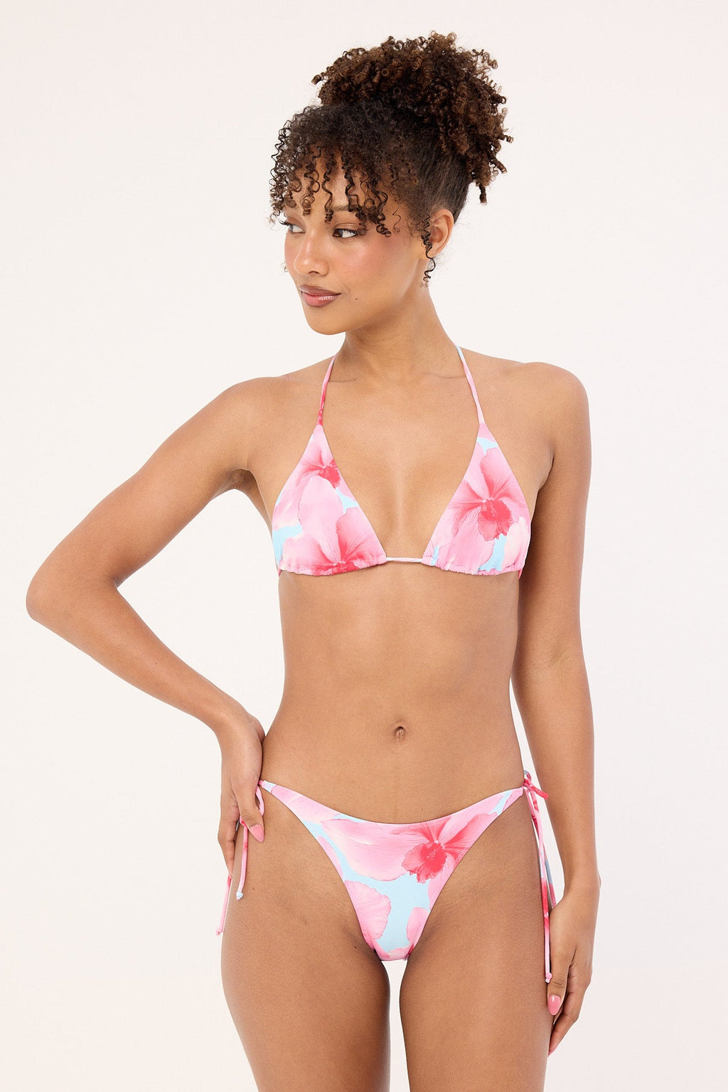 L&t Loula Bloom Bikini Bottom Blue Print