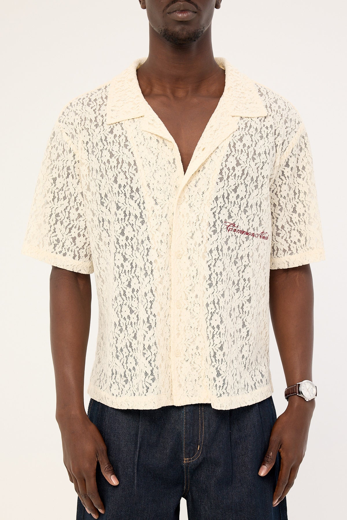 Common Need Ollie Lace Resort Shirt White