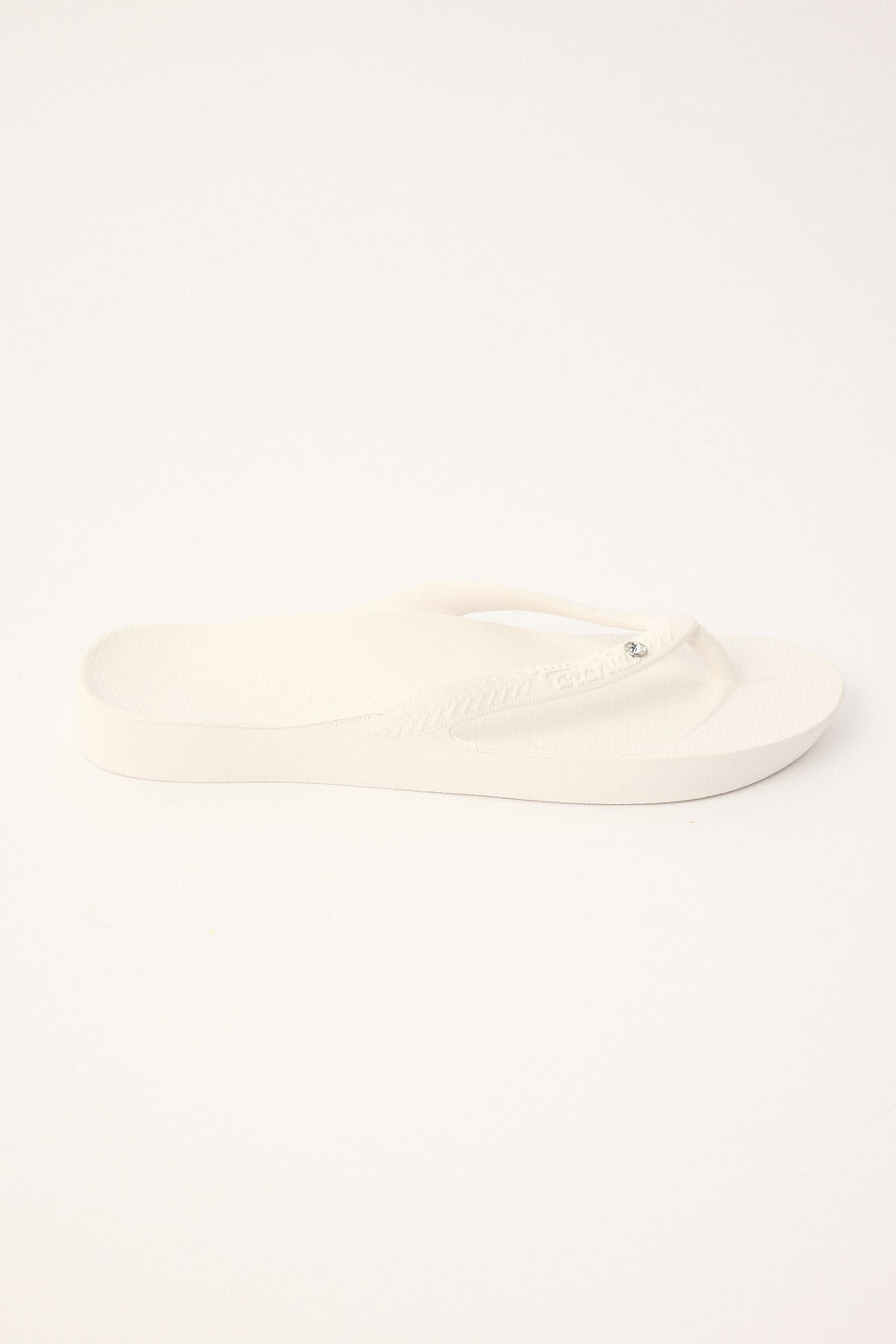 Archies Footwear Arch Support Thongs White Crystal