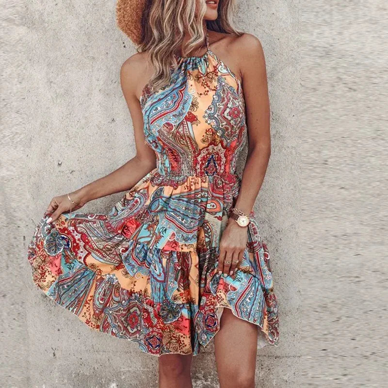Short strap dress for women