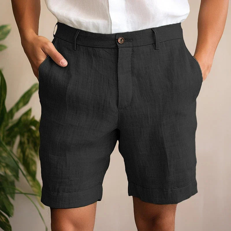 Men's shorts with belt loops and side pockets